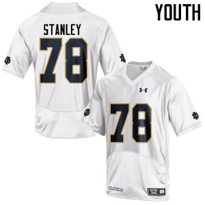 Notre Dame Fighting Irish Youth Ronnie Stanley #78 White Under Armour Authentic Stitched College NCAA Football Jersey RCB7699MO